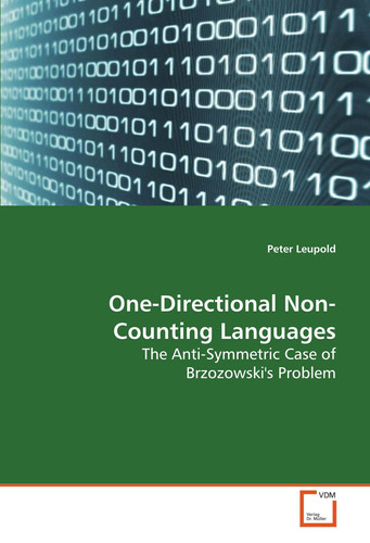 One-Directional Non-Counting Languages: The Anti-Symmetric Case of Brzozowski's Problem