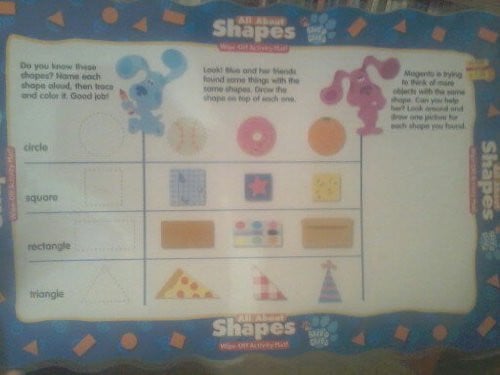 Cover of Shapes (Blue's Clues Wipe-Off Mats)