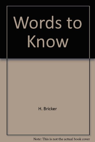Cover of Words to Know