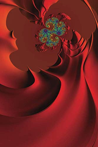 Orange is (the) my new Black: Stylish Fractal Art Notebook. Dot Grid. 120 White Pages. 6x9. Soft Cover. Glossy Finish.