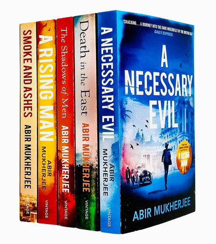 Wyndham and Banerjee Series Collection 5 Books Set By Abir Mukherjee (A Necessary Evil, Death in the East, The Shadows of Men, A Rising Man & Smoke and Ashes)