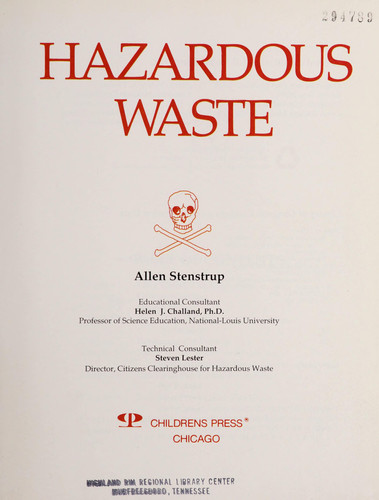 Cover of Hazardous Waste