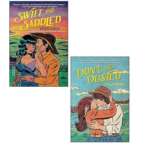Rebel Blue Ranch Series 2 Books Collection Set By Lyla Sage(Done and Dusted, Swift and Saddled)