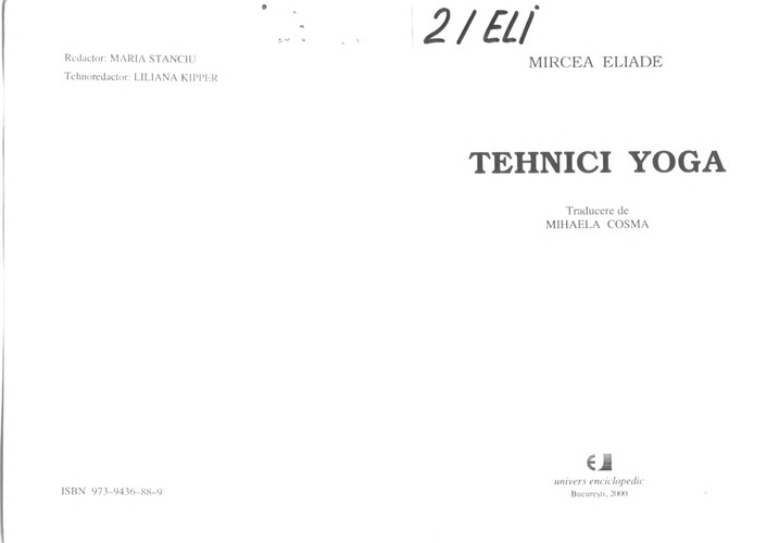 Tehnici Yoga