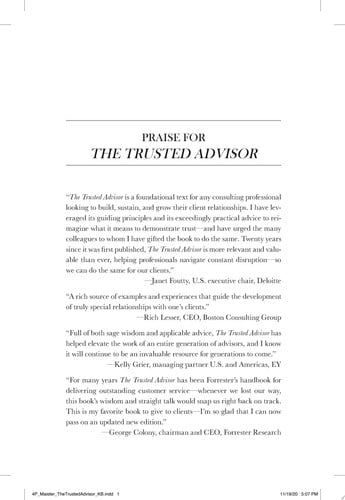 The Trusted Advisor: 20th Anniversary Edition