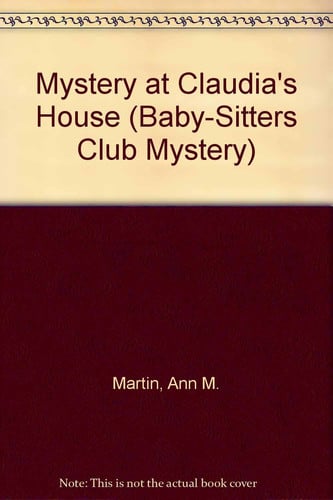 Cover of Mystery at Claudia's House