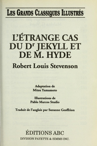 L'étrange cas du Dr Jekyll et de M. Hyde