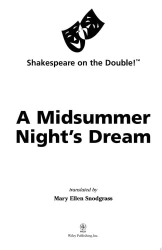 Shakespeare on the Double! A Midsummer Night's Dream