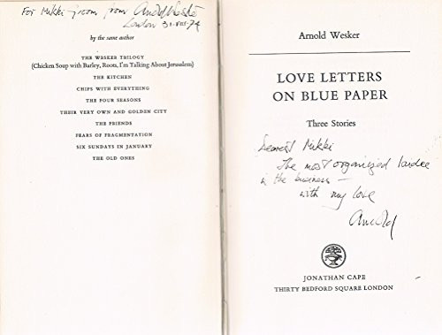 Cover of Love letters on blue paper