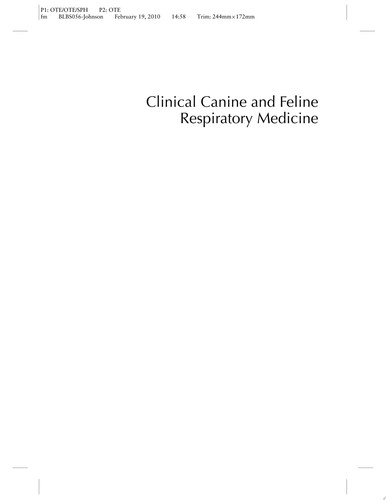 Clinical Canine and Feline Respiratory Medicine