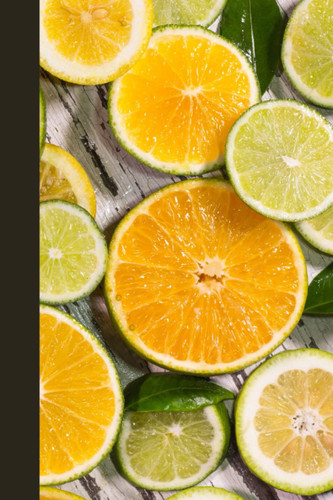 Notebook | Lined Paperback Journal | 6 x 9 Inches | 120 Pages | Citrus Fruits