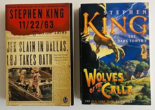 2 Stephen King Books! -1) 11/22/63 - A Novel 2) Wolves of the Carra
