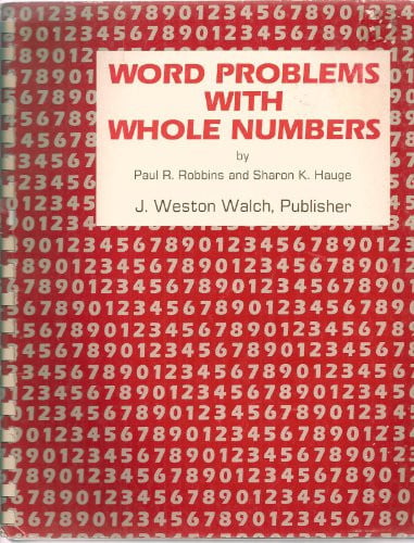 Cover of Word Problems With Whole Numbers