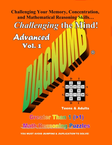 Diagnumb Advanced Vol. 1 Greater Than 1 (>1) Math Reasoning Puzzles