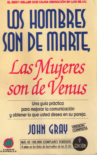 Los hombres son de Marte, las mujeres son de Venus