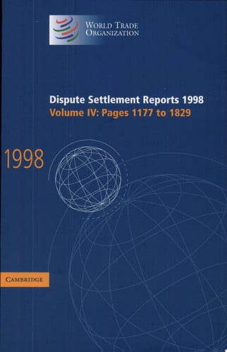 Dispute Settlement Reports 1998: Volume 4, Pages 1177-1829