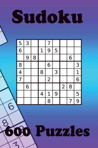 Sudoku Puzzle Book: For Travel, 600 Sudoku Puzzles