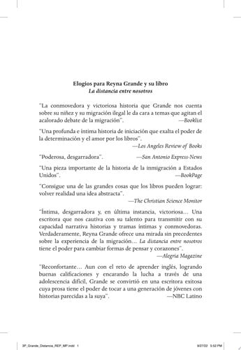 La distancia entre nosotros