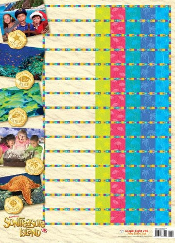 Cover of Vbs-Son Treasure Island Attendance Chart