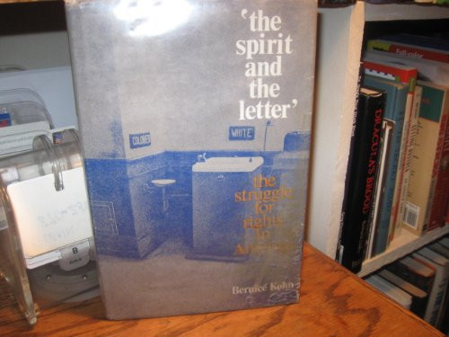Cover of The spirit and the letter
