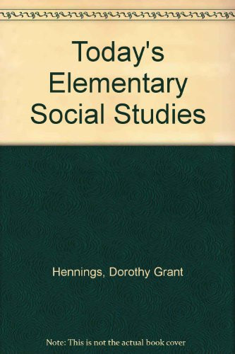 Cover of Today's Elementary Social Studies