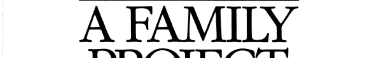 Cover of A Family Project
