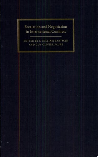 Escalation and Negotiation in International Conflicts