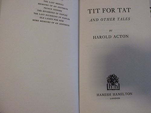 Cover of Tit for tat, and other tales