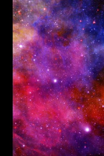 Notebook | Lined Paperback Journal | 6 x 9 Inches | 120 Pages | Galaxy | Outer Space | Stars | Colorful