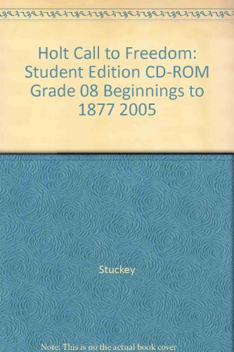 Cover of Student Edition on CD-ROM of Holt Call to Freedom