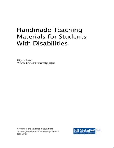 Cover of Handmade Teaching Materials for Students with Disabilities