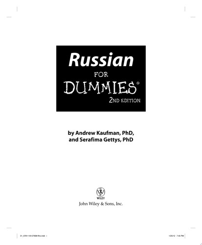Russian For Dummies
