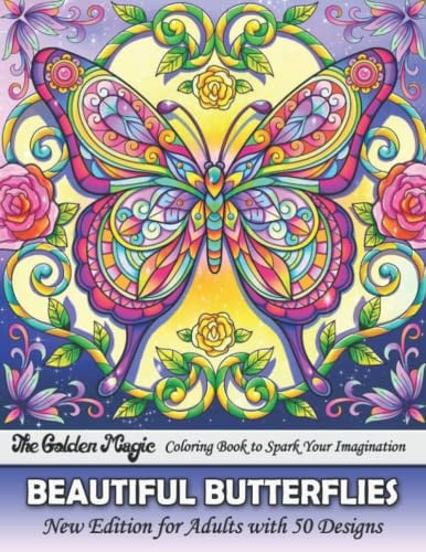 Beautiful Butterflies - Coloring Book for Adults: An Adult Coloring Book Featuring Beautiful Butterflies and Relaxing Nature Scenes for Stress Relief ... | Adult Coloring Books (Gift Coloring Books)