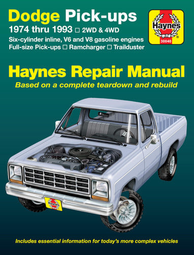 Dodge Full-Size Pickups 1974 thru 1993
