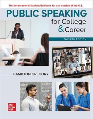 Public Speaking for College and Career