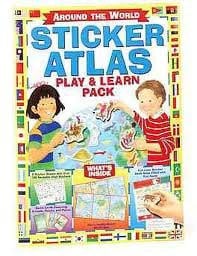 Cover of Around the World Sticker Atlas Play & Learn Pack