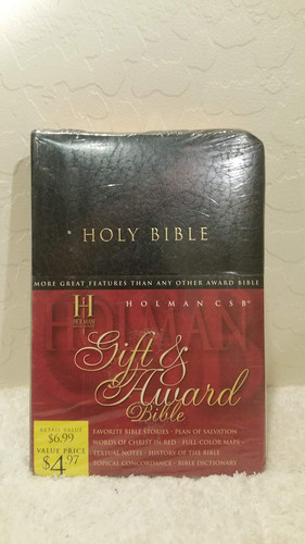HCSB Gift and Award Bible, Black Imitation Leather