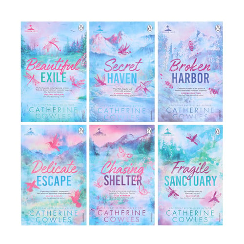Sparrow Falls Series by Catherine Cowles 6 Books Collection Set (Fragile Sanctuary, Delicate Escape, Broken Harbor, Beautiful Exile, Chasing Shelter & Secret Haven)