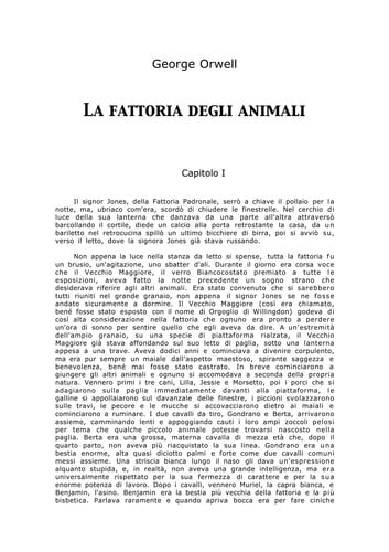 La fattoria degli animali
