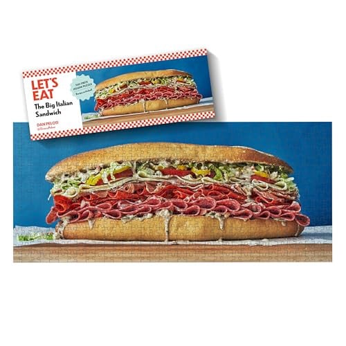 The Big Italian Sandwich Puzzle 560-Piece Jigsaw Puzzle (Based on a Recipe from the Grossy Pelosi Cookbook Let's Eat!)