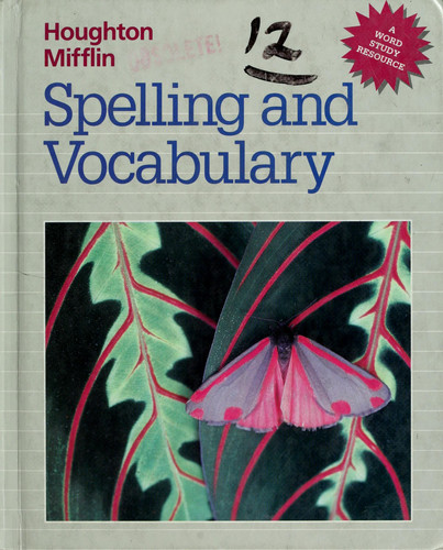Cover of Houghton Mifflin Spelling and Vocabulary