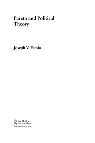 Pareto and Political Theory
