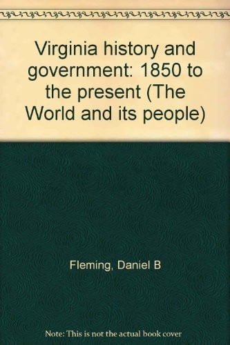 Cover of Virginia history and government
