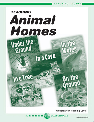 Cover of First Step Nonfiction-Animal Homes Teaching Guide