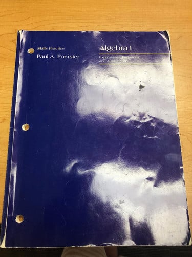 Cover of Algebra 1 Skills Practice