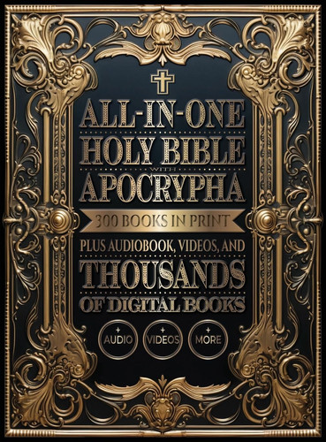 All-In-One Holy Bible with Apocrypha 300 Books in Print Plus Audiobook, Videos, and Thousands of Digital Books