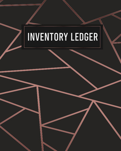 Inventory Ledger: Rosy Gold Design Inventory Organizer for Small Business - Manage and Track your Business Stock and Supplies - Inventory Tracker Log Book