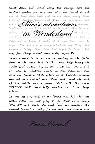 Alice's adventures in Wonderland
