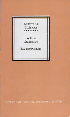 La Tempestad (Nuestros Clasicos, 76)