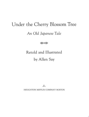 Cover of Under the Cherry Blossom Tree